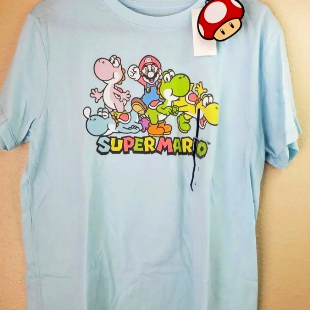 SUPER MARIO WITH COLORED YOSHI'S